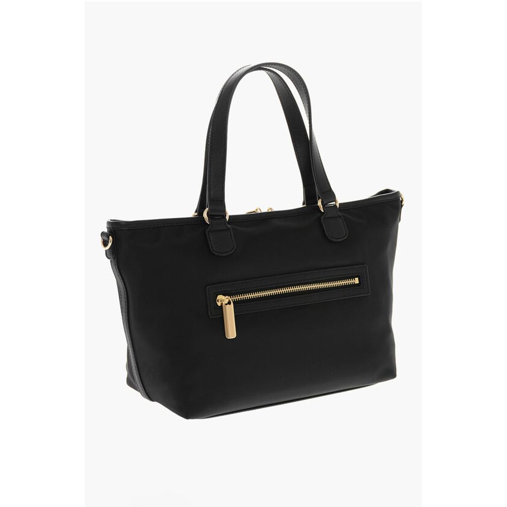 Moschino LOVE MOSCHINO Teknik kumaştan yapılmış, maksi cepli tote çanta